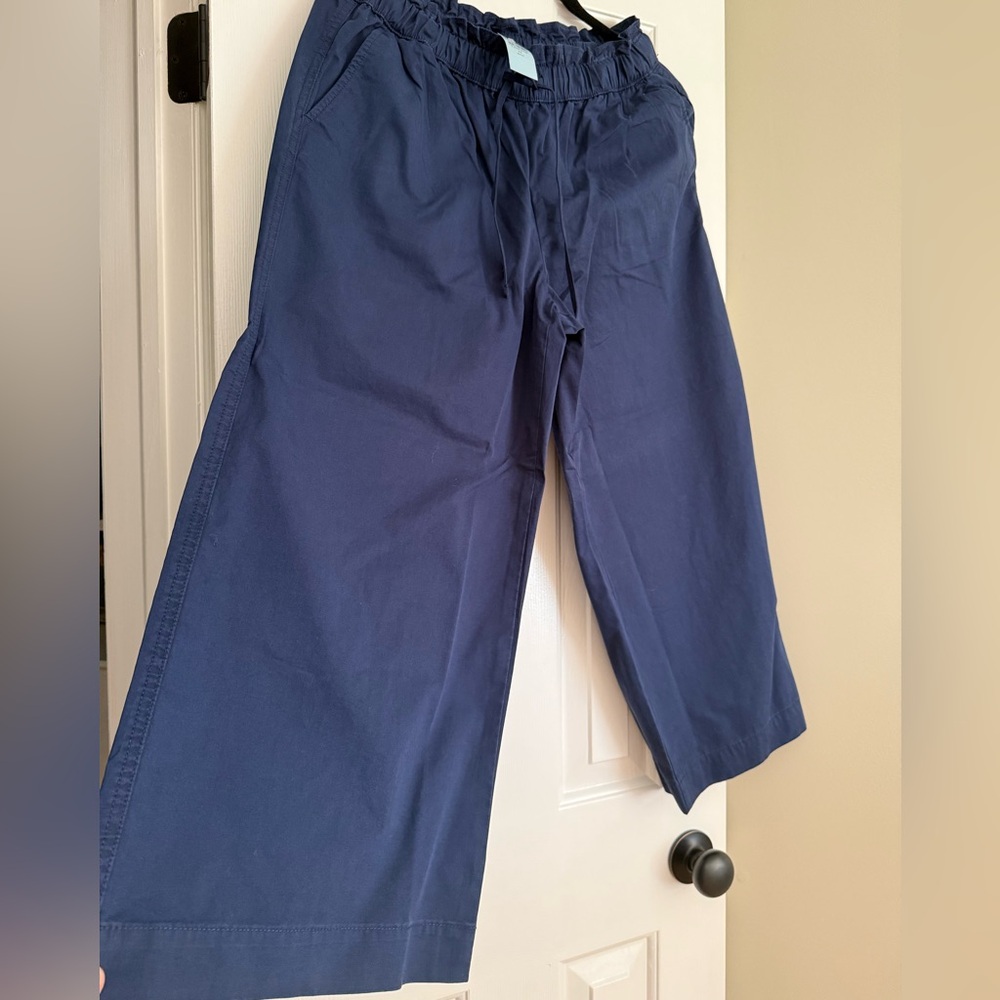 LOFT Navy Wide Leg Pants - Picture 10 of 12